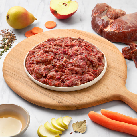 BARF Menü Pferd & Gemüse: Die natürliche Ernährung für gesunde, sensible Hunde