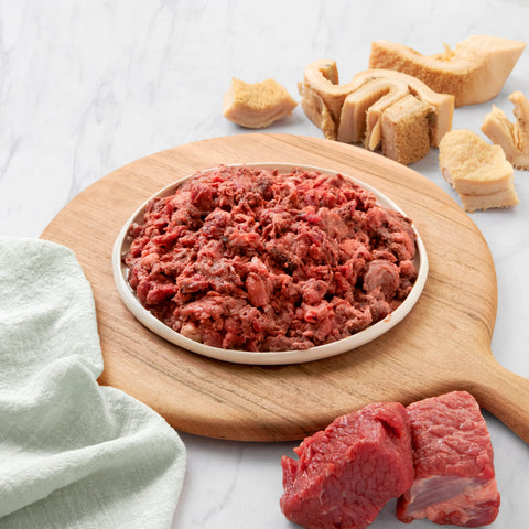 BARF Menü Rind Senior, gewolft für ältere Hunde