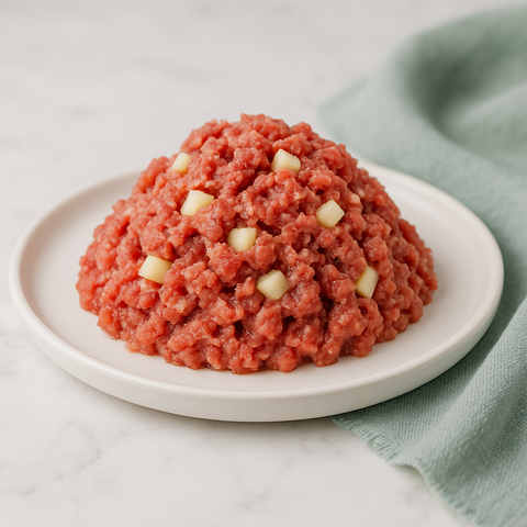 BARF Menü Rind & Apfel – Die perfekte Energiequelle für aktive Hunde