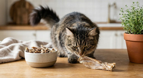Dürfen auch Katzen Kaninchenohren für Hunde fressen?