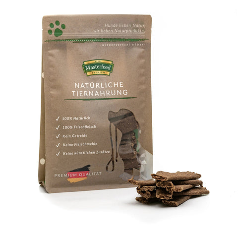 Streifen Strauß: Natürlicher Hundesnack mit Fleisch