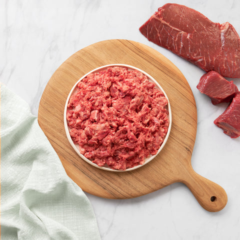 BARF rundvlees, gemalen
