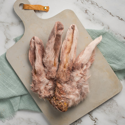 Kaninchenohren mit Fell Trockenbarf - Gefriergetrocknete Qualität