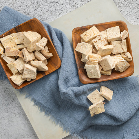 Barf secco di mammella di manzo - qualità liofilizzata