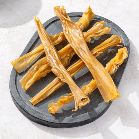 Bâtonnets en peau de lapin (20 cm) 