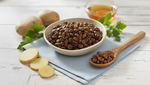 Premium Trockenfutter mit 90% Fleischanteil